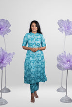 Load image into Gallery viewer, Niranjana cotton  Kurta set (button opening)
