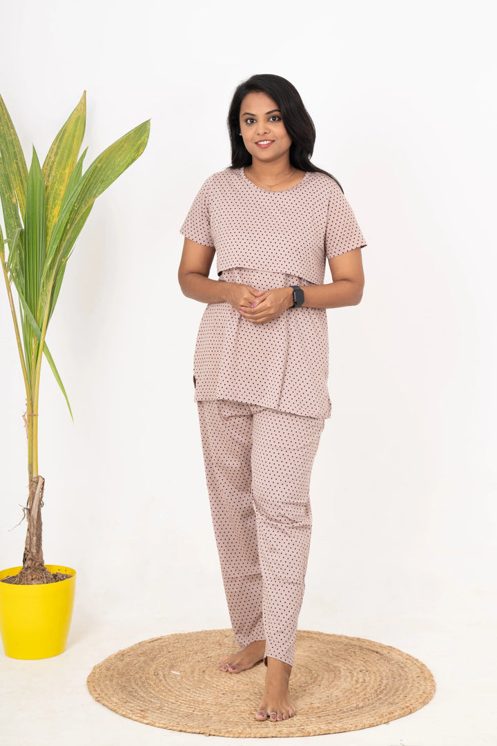 Polka  Feeding Pant Set