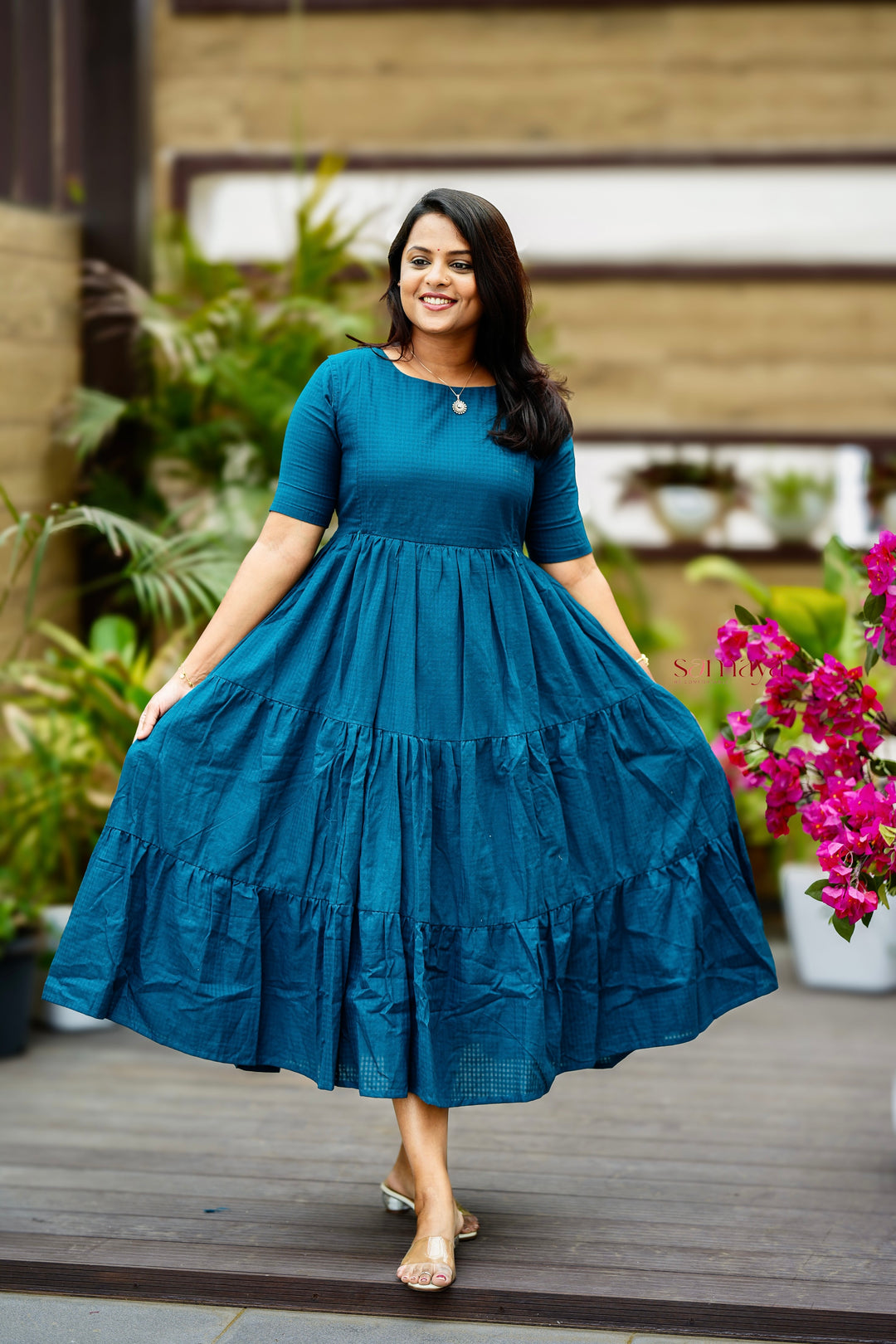 Rithu  casual Dress With Lining