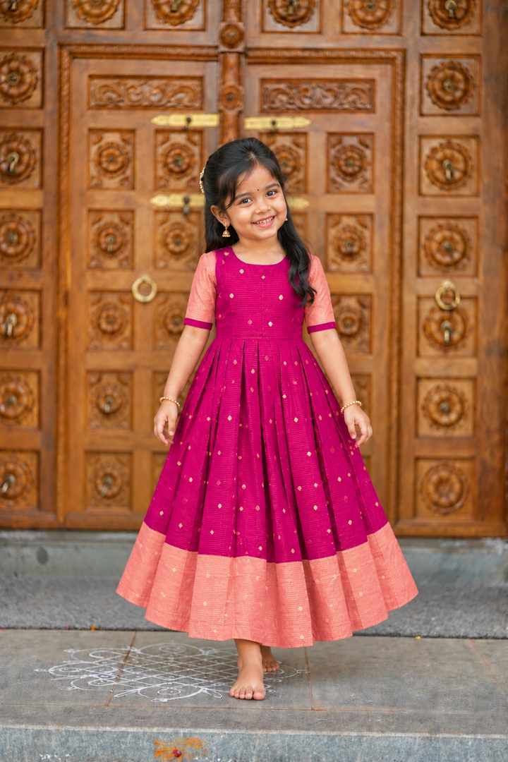 Pavilamalli kids  Dress With Lining(pre order )