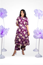 Load image into Gallery viewer, Nila cotton kurta  set (button opening)
