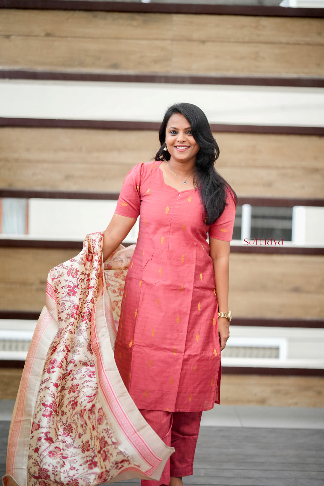 Divya  3 piece raw silk suit set with dupptta set of 3 ( Ready to dispatch )