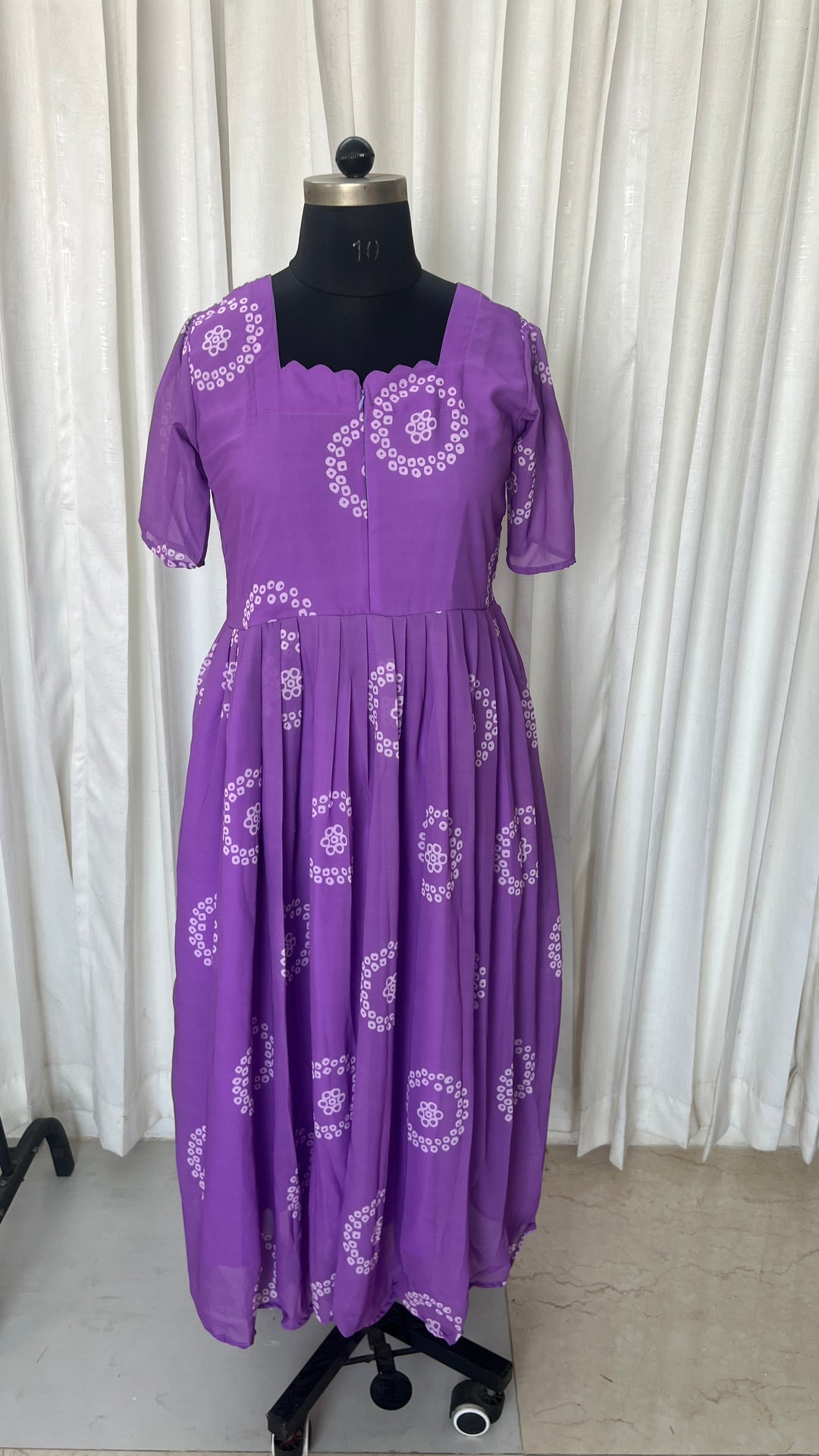 Dipti georgette casual  Dress With Lining ( No-Iron Everyday Dress)