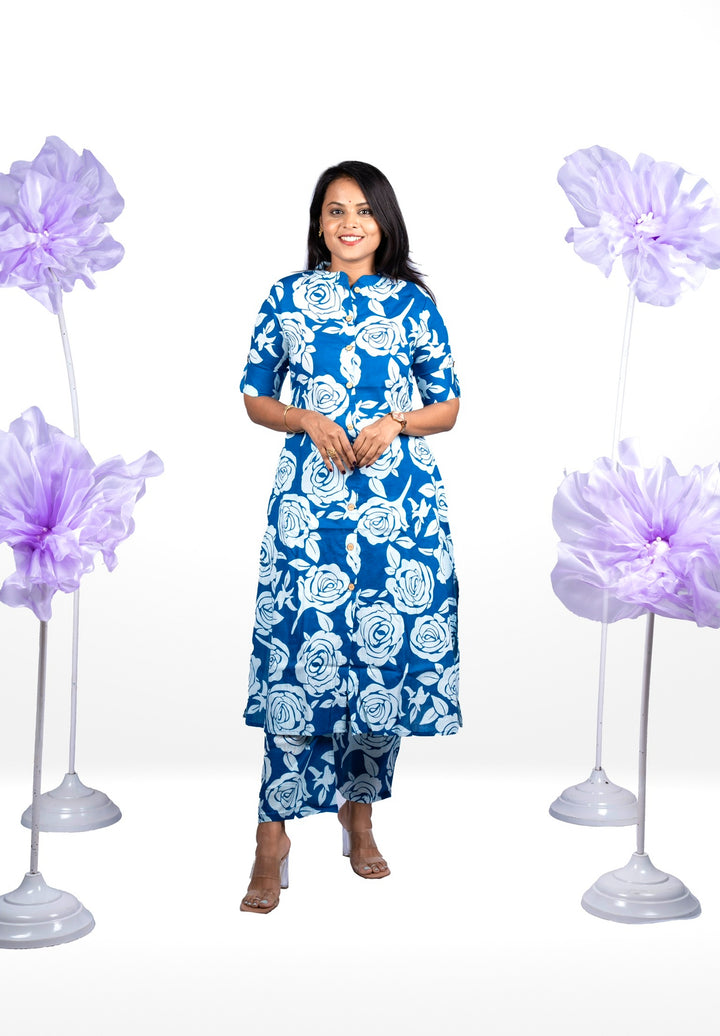 Neeraja cotton  Kurta set (button opening)