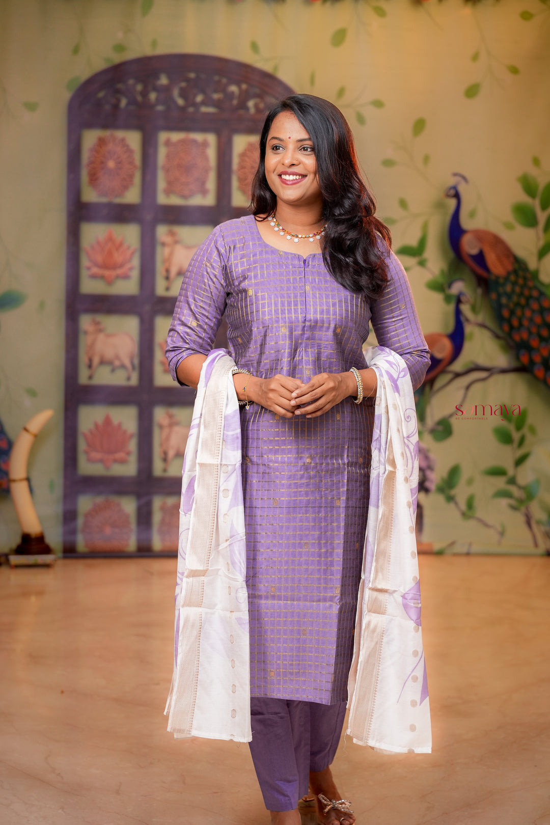 Radha raw silk Kurta 3 piece set