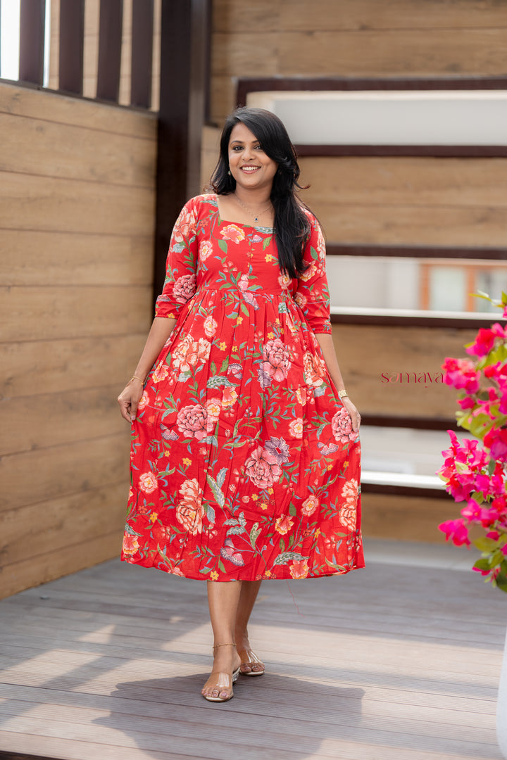Dhiya casual Dress With Lining