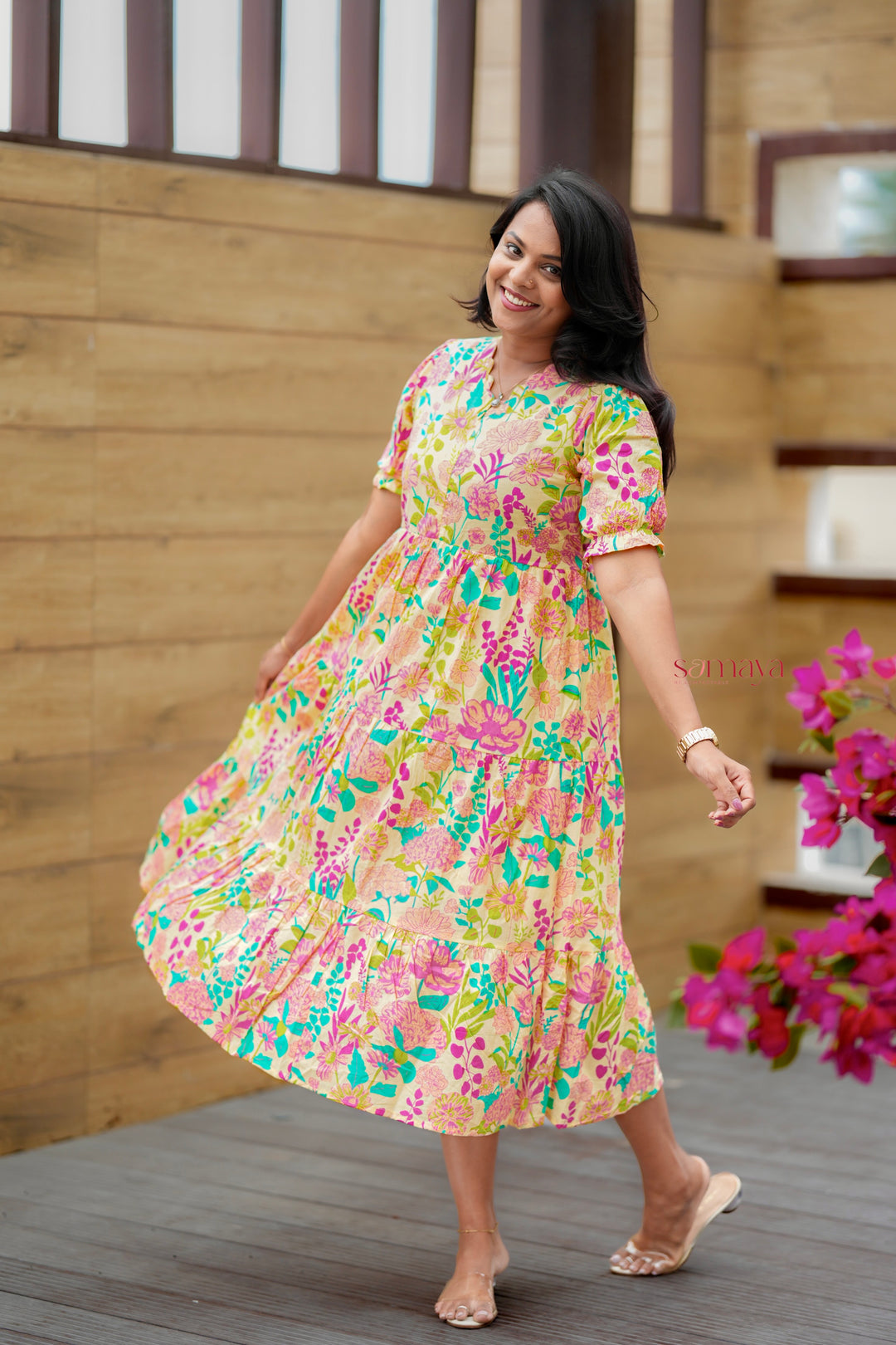 Swara  Casual Dress With Lining( SPECIAL OFFER PRICE)