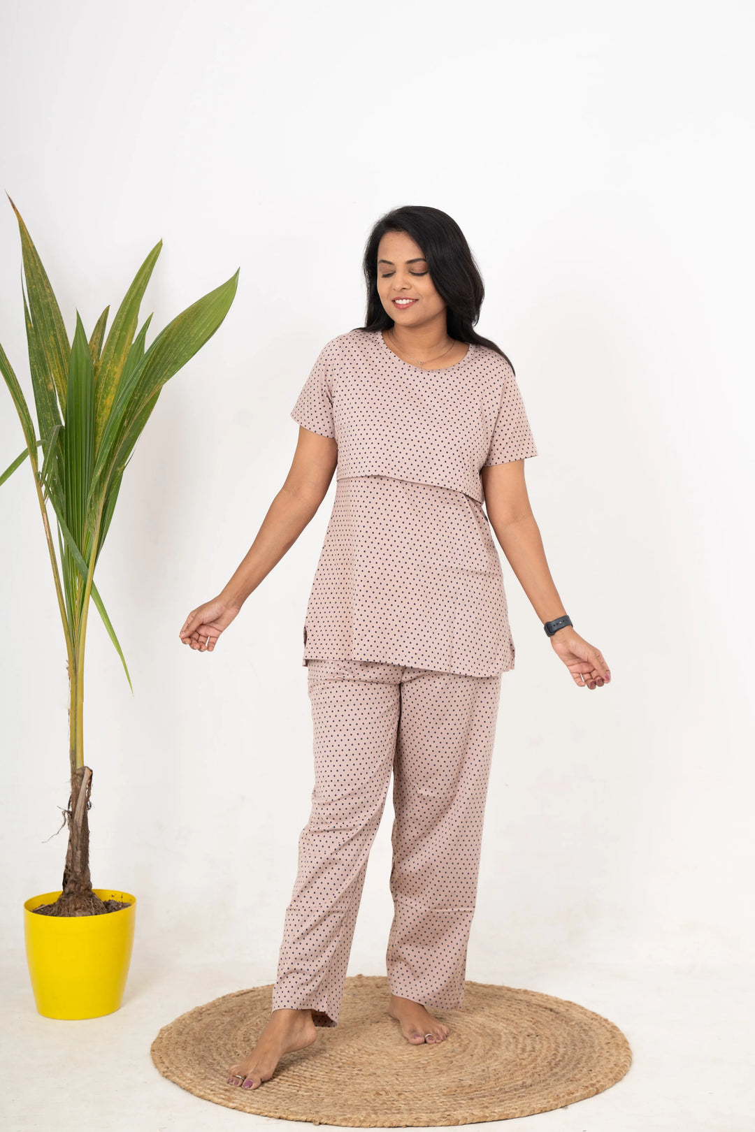 Polka  Feeding Pant Set