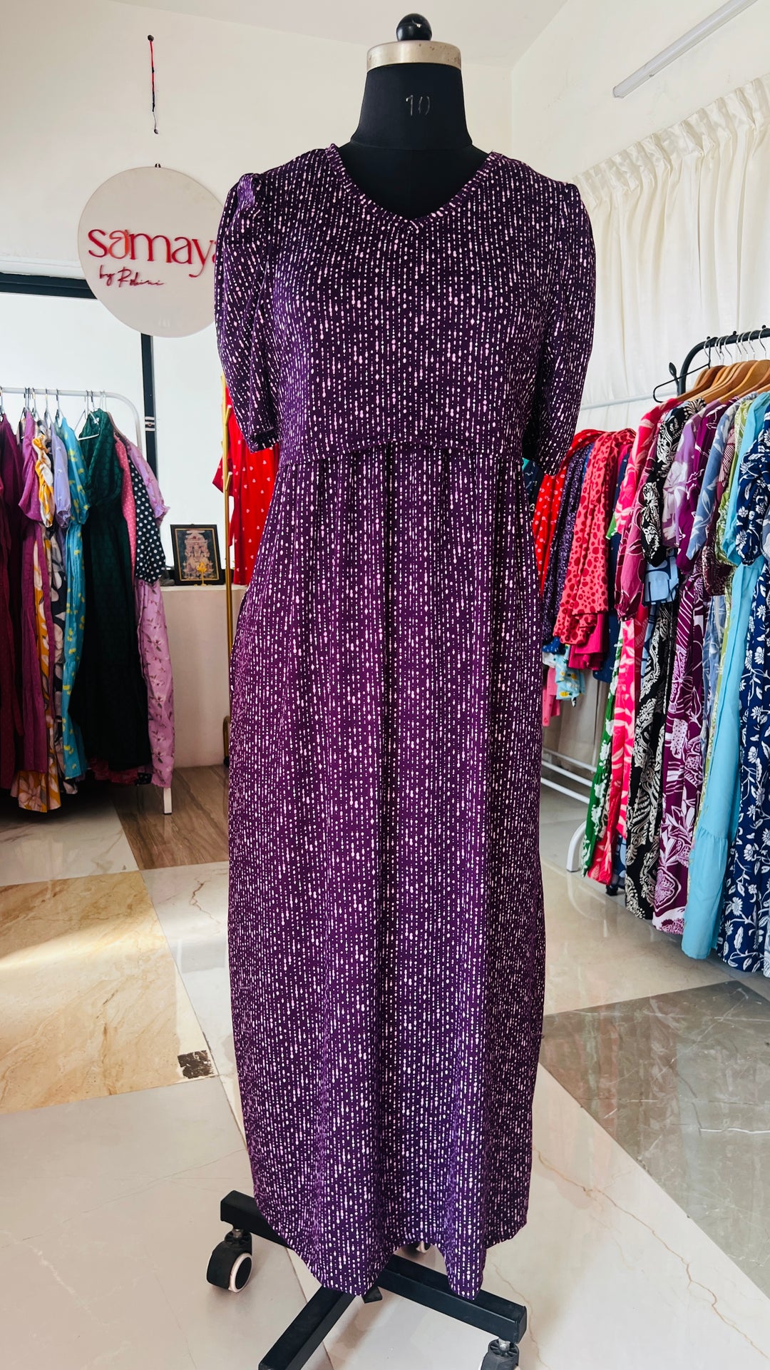 Maxi Purple Light Weight Dress