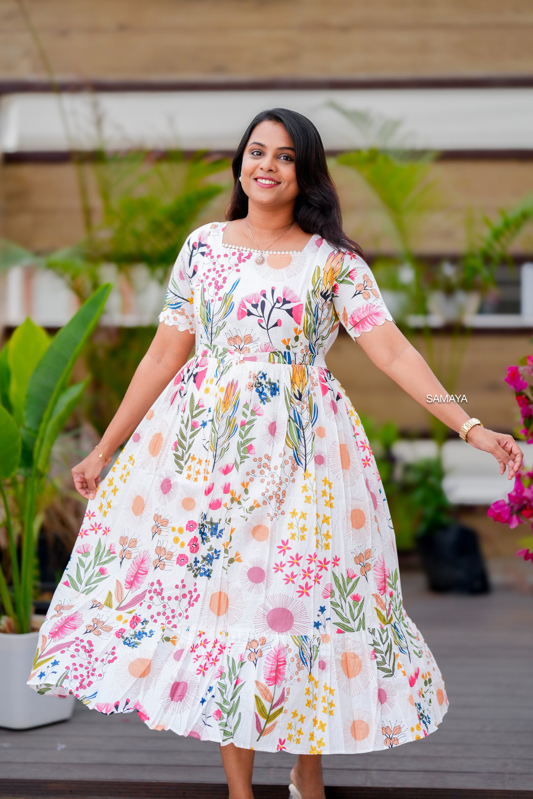 Anu  midi Casual Dress With Lining