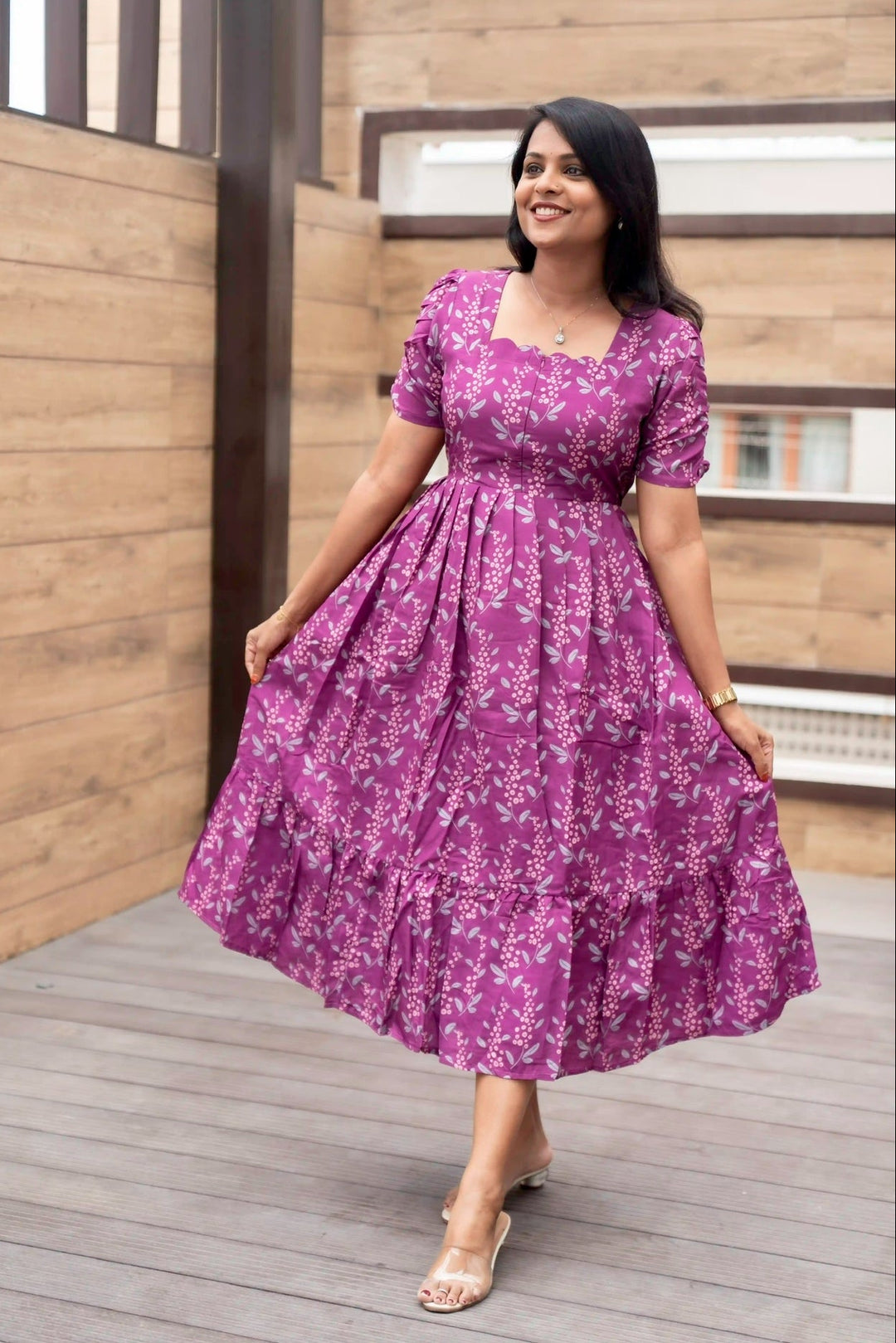 Rachel Casual Dress With Lining SRI SAMAYA GARMENTS Rachel Casual Dress With Lining SRI SAMAYA GARMENTS