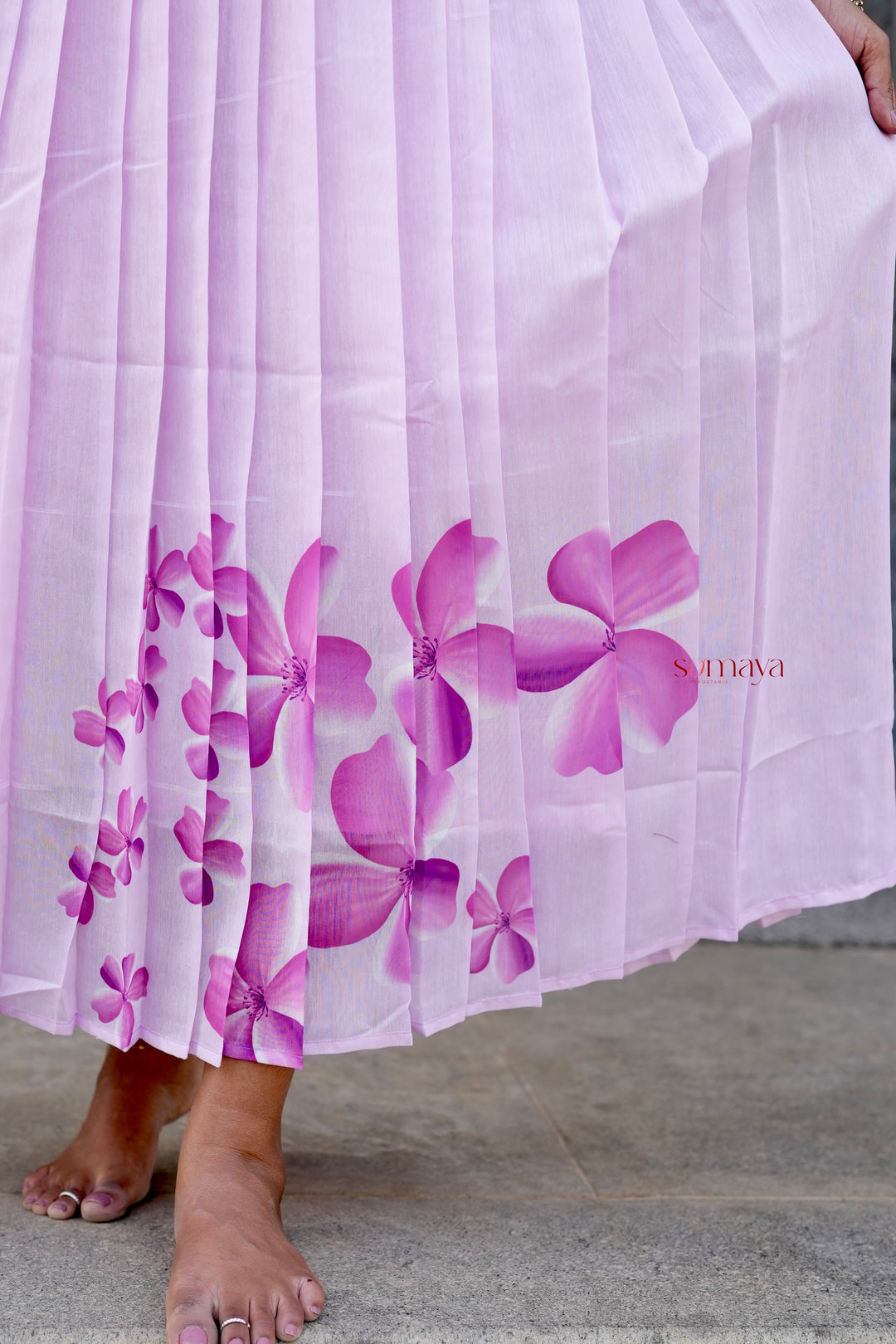 Aura Chanderi Dress With Lining ( over coat detachable)