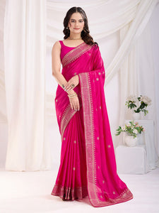 Party wear chinon saree