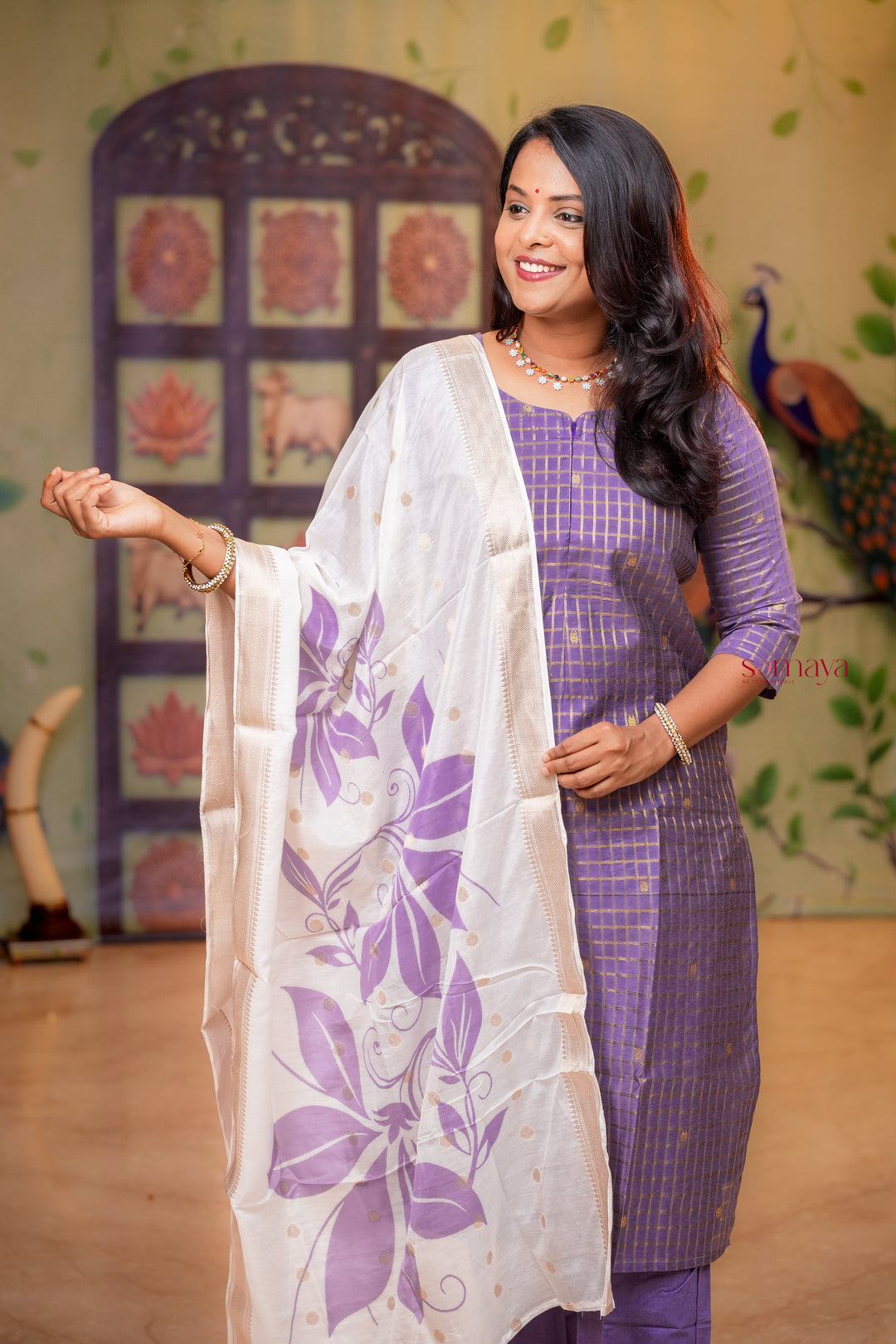 Radha raw silk Kurta 3 piece set