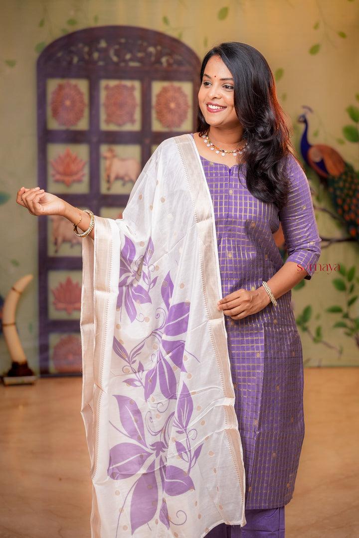 Radha raw silk Kurta 3 piece set