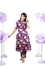 Load image into Gallery viewer, Nila cotton kurta  set (button opening)
