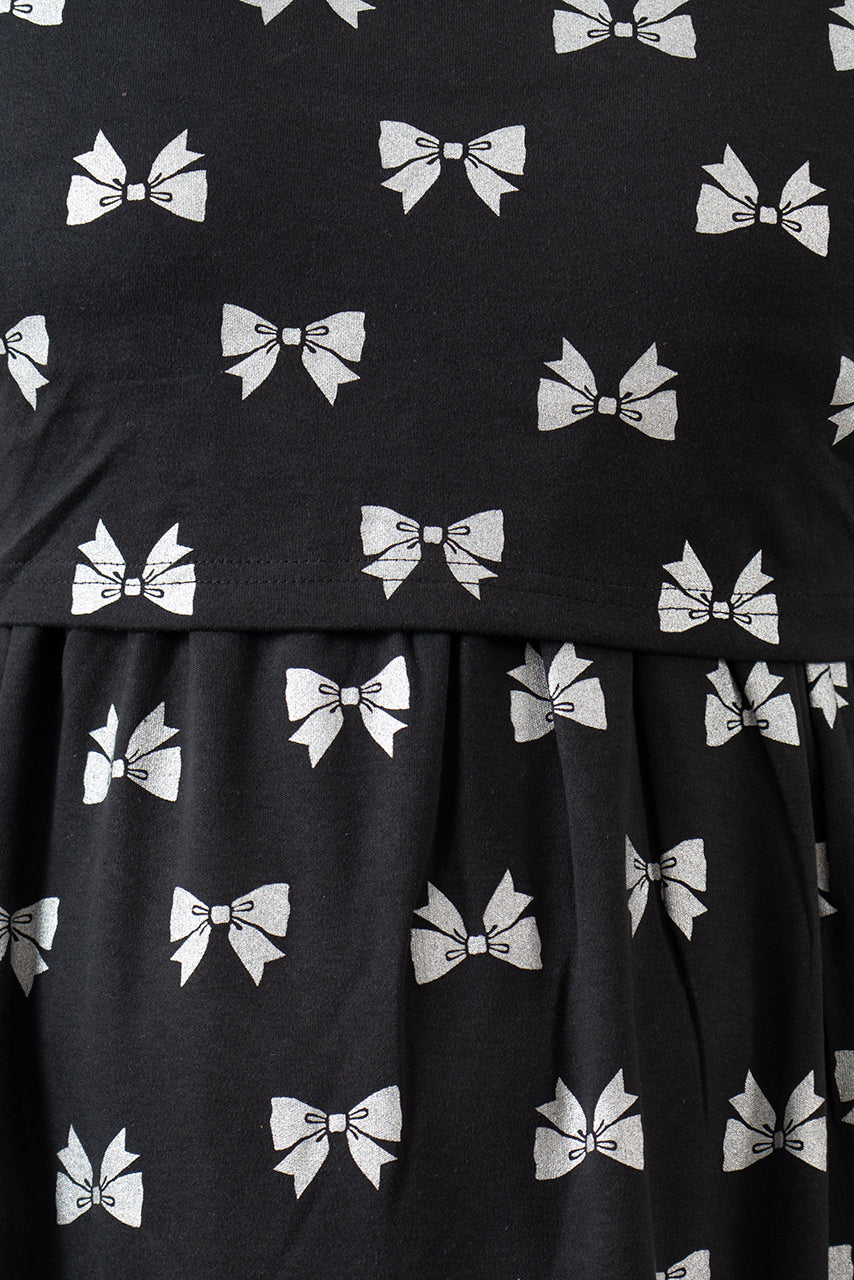 Maxi Black Ribbon Dress( Minor embroidery variationso sold at sale price )