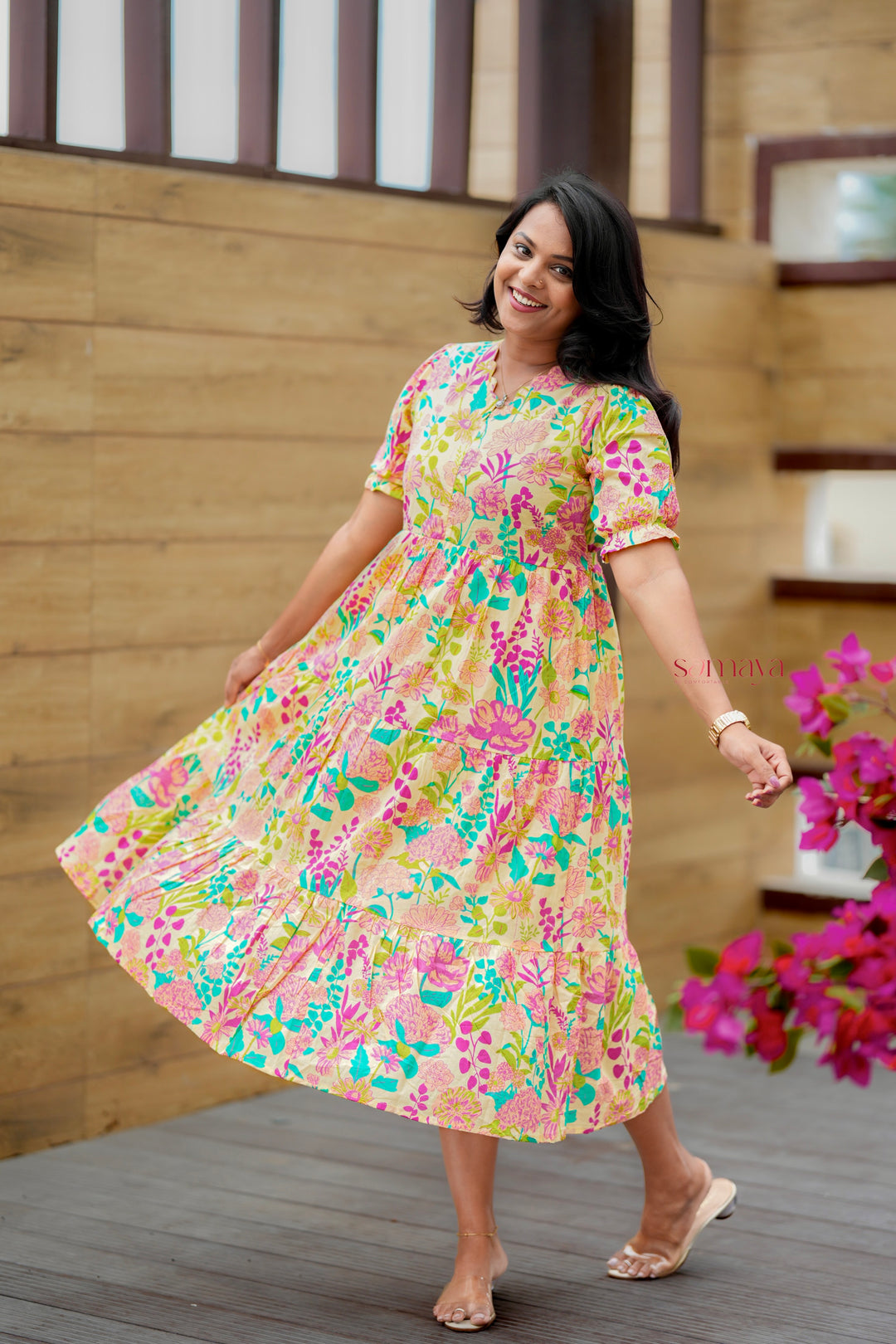 Swara  Casual Dress With Lining( SPECIAL OFFER PRICE)