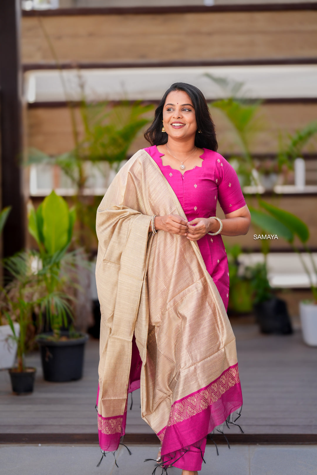 Leena raw silk suit set with dupptta( set of 3) ready to dispatch