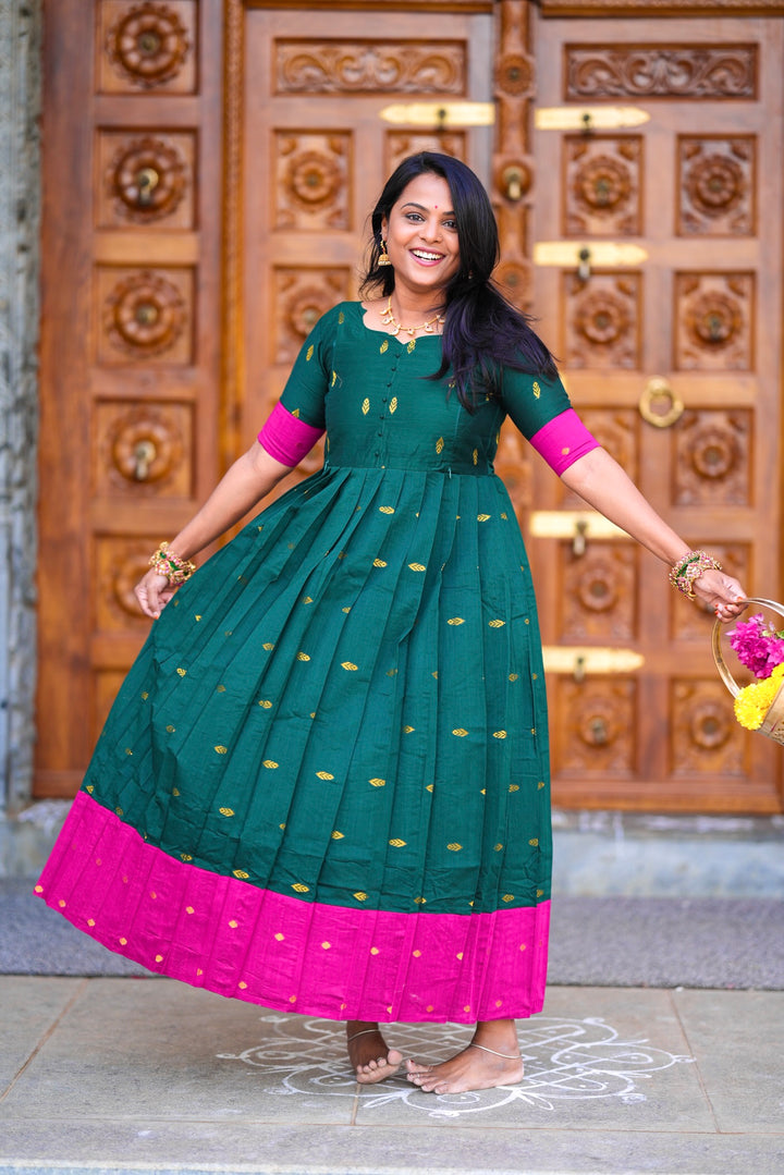 Madurai Meenakshi  maxi Dress With Lining