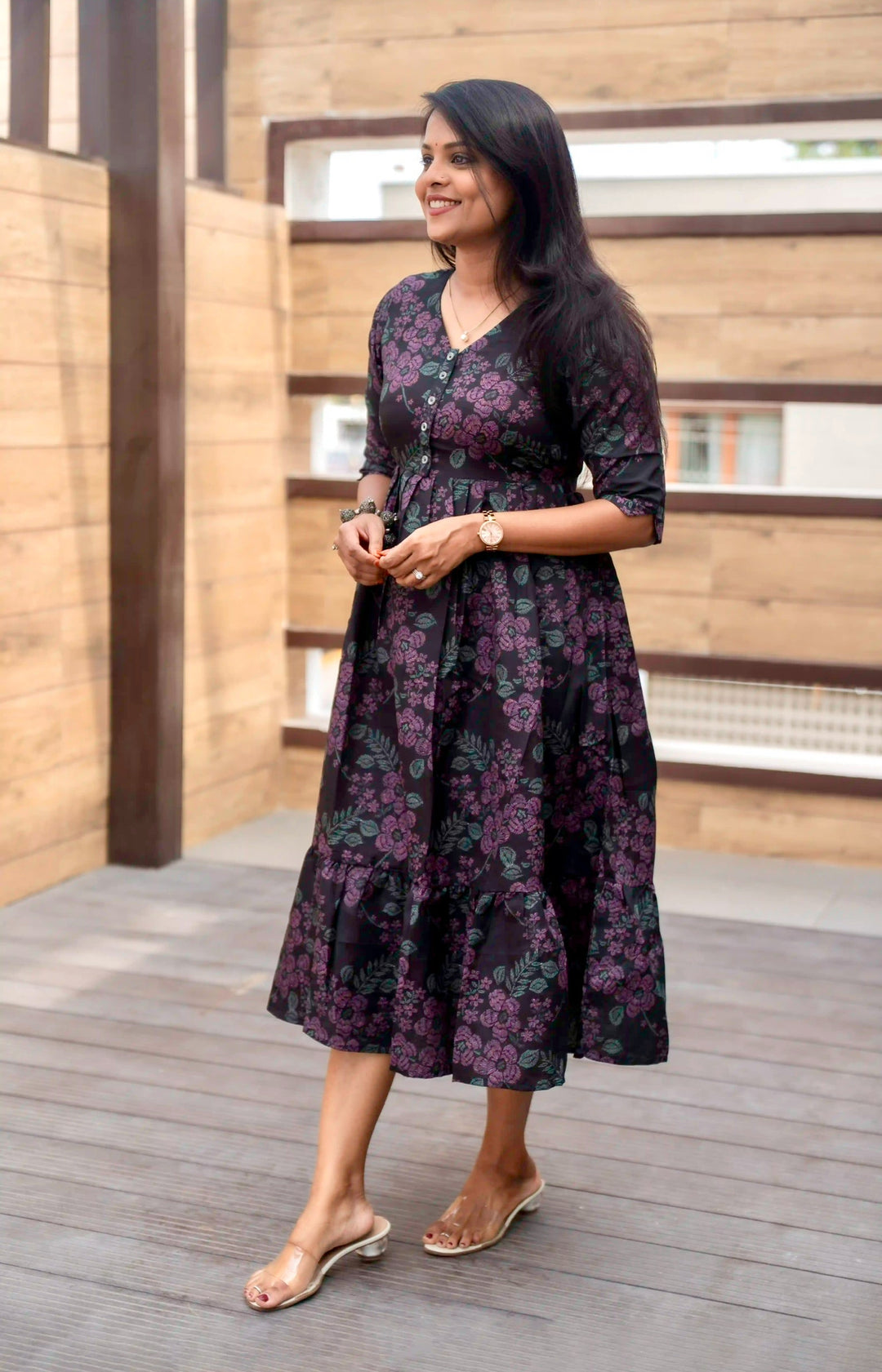 Black Day to Night Dress Without Lining
