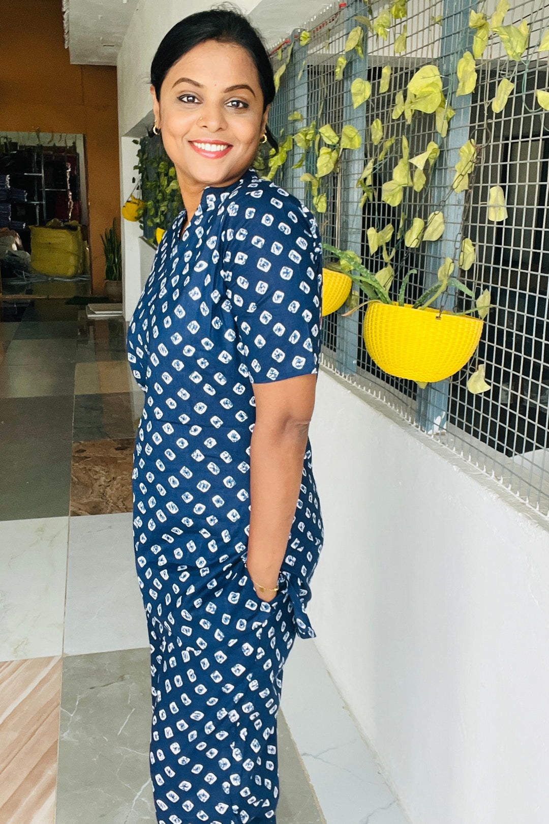 Navy Blue Night Co-ord Set