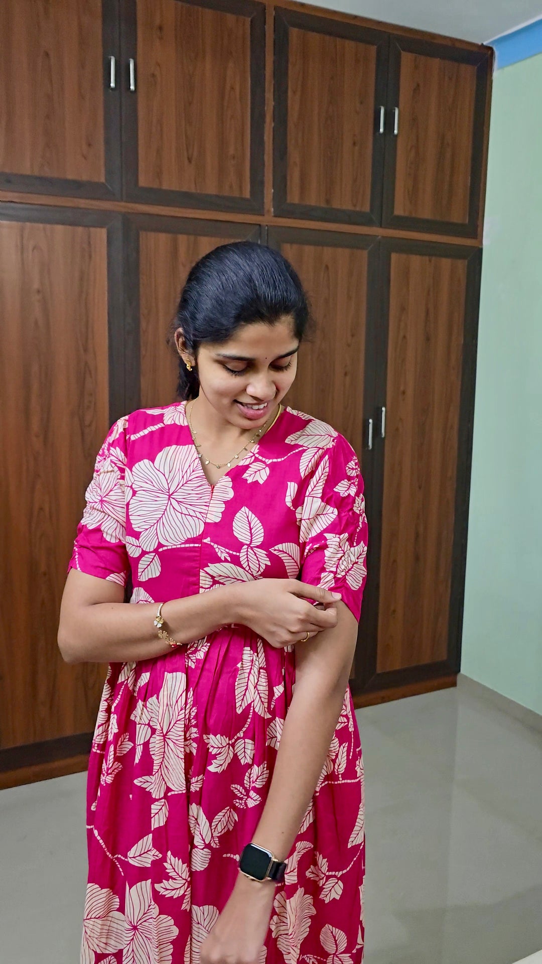 Pink day to night dress without lining