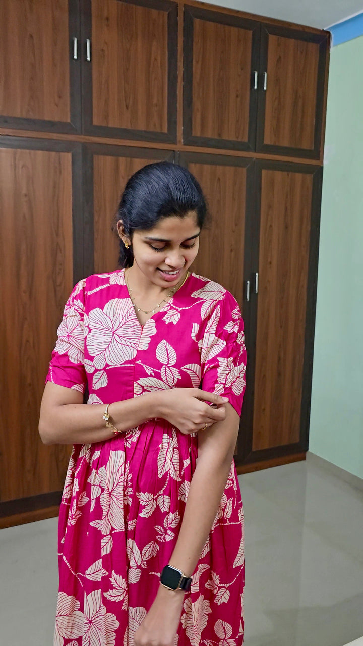 Pink day to night dress without lining