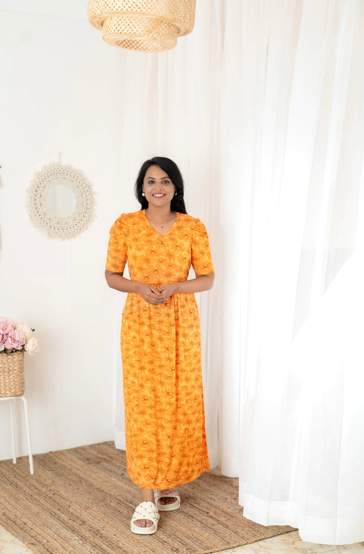 Maxi Sunflower Light Weight Dress