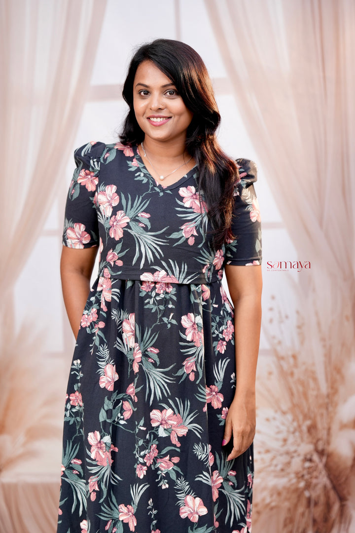 Maxi Megha  thick  Weight Dress