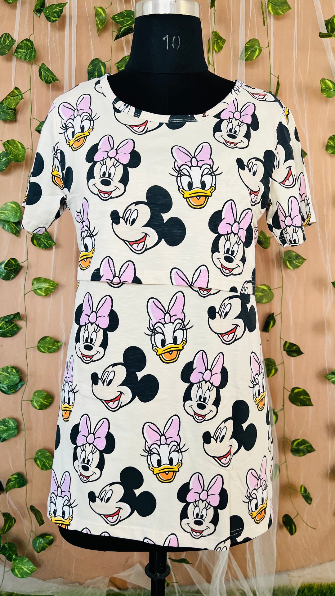Offwhite Mickey Maternity T-shirt ( Minor embroidery variation so sold at sale price )