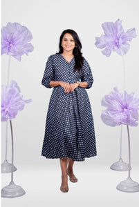Polka dot  Dress With Lining