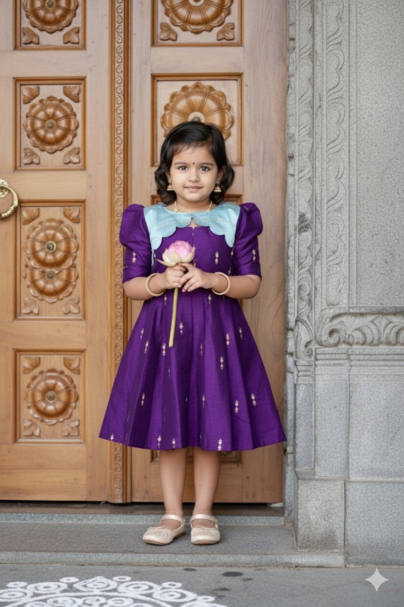 Radhai kids Dress With Lining ( pre order )