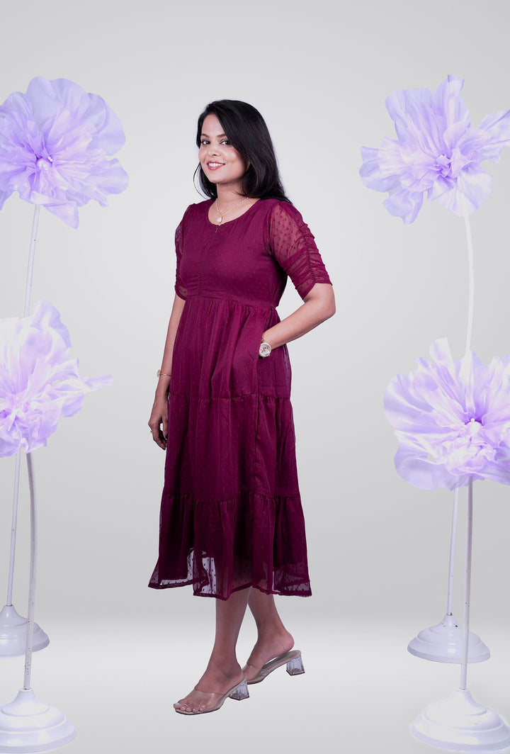 Senorita  georgette casual  Dress With Lining ( No-Iron Everyday Dress)