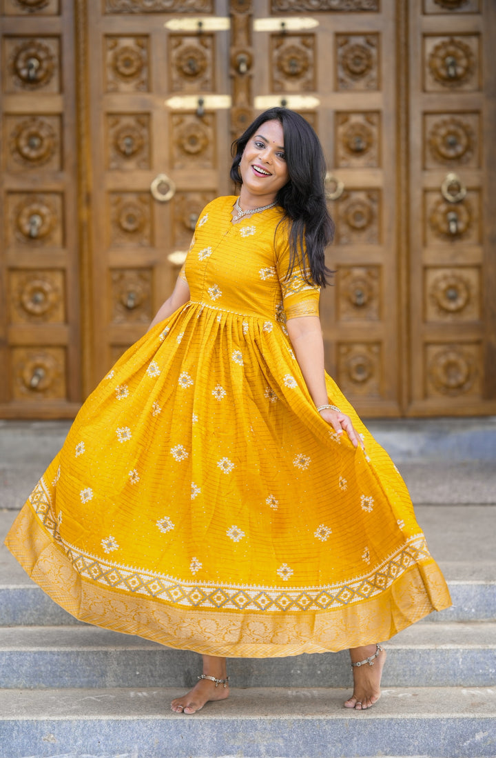 Keerthi festive maxi  Dress with Lining