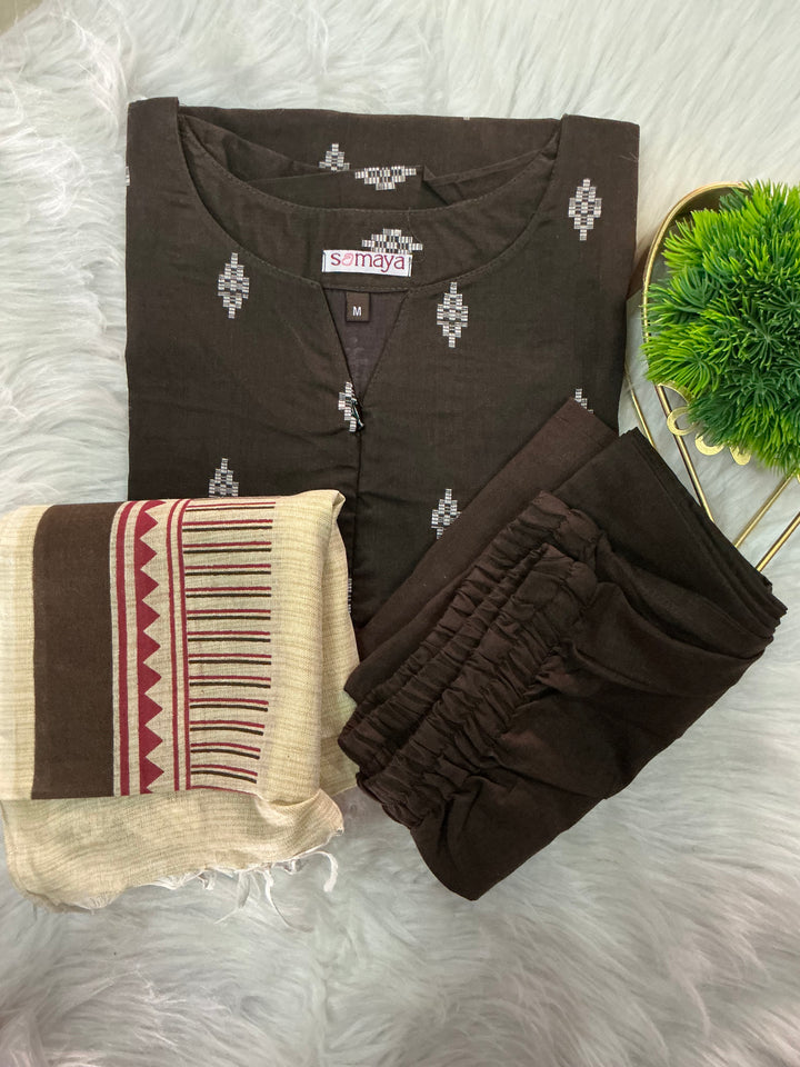 Hot chocolate cotton 3 piece Set with lining