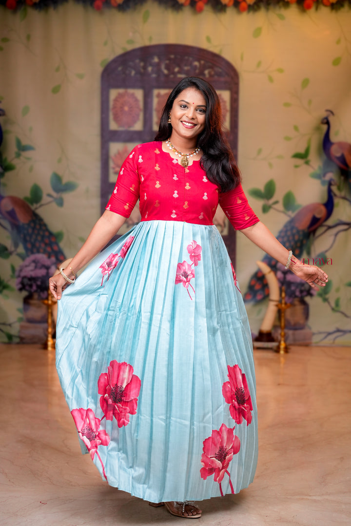 Divyashree-festive  maxi dress with lining