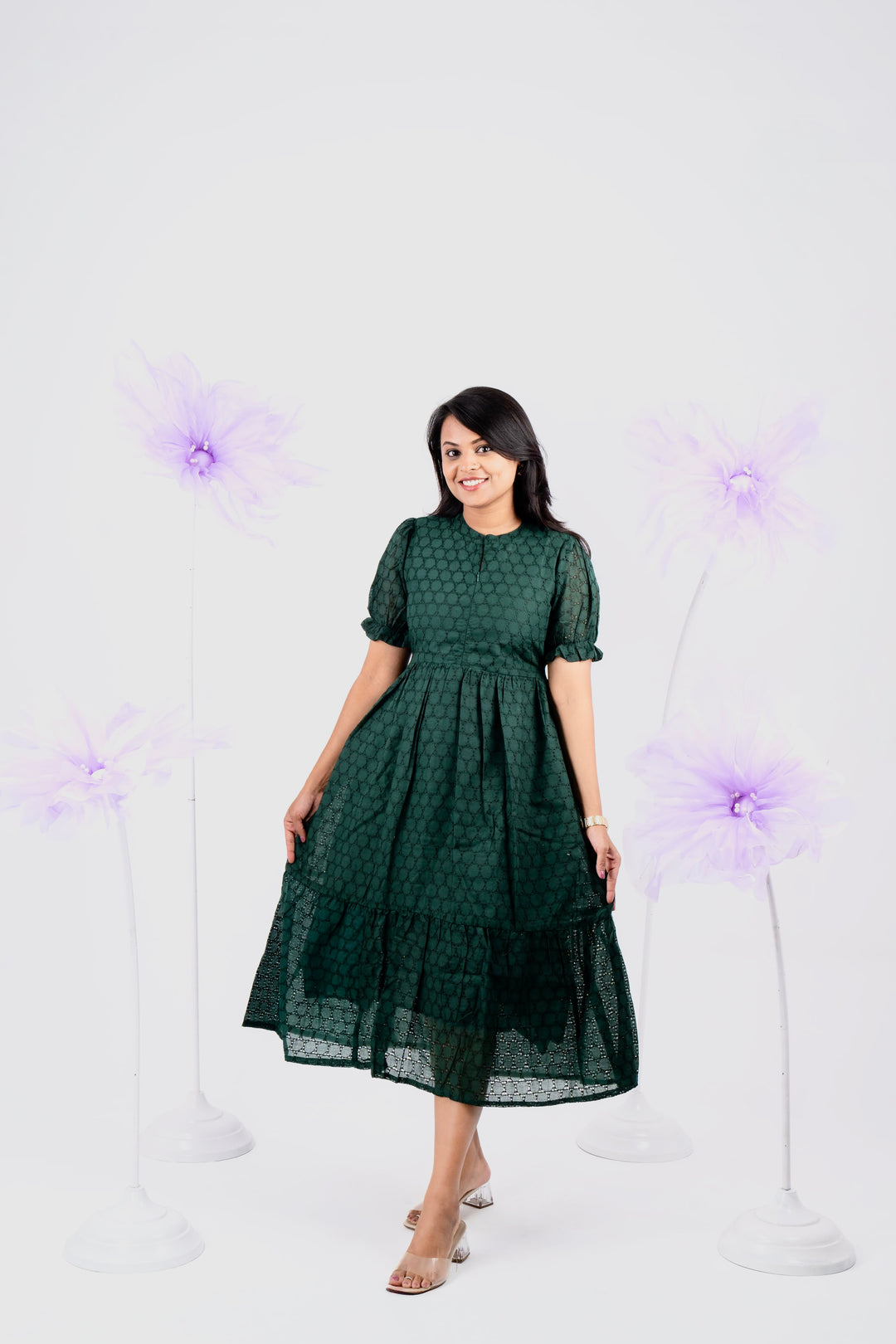 Geethanjali Hakoba Dress With Lining