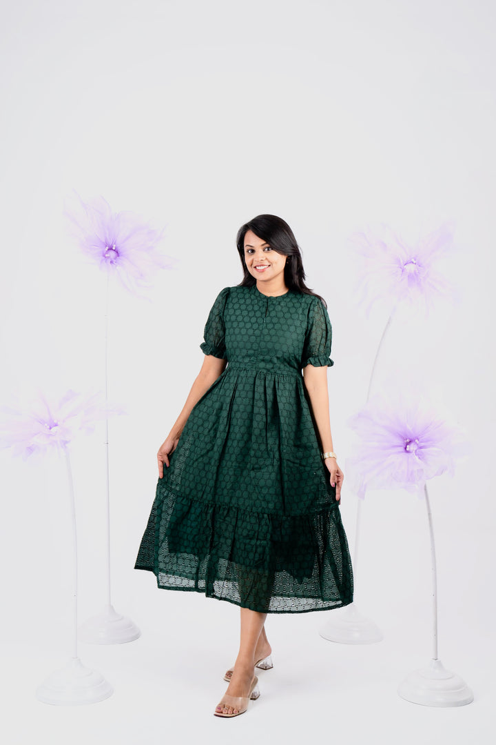 Geethanjali Hakoba Dress With Lining