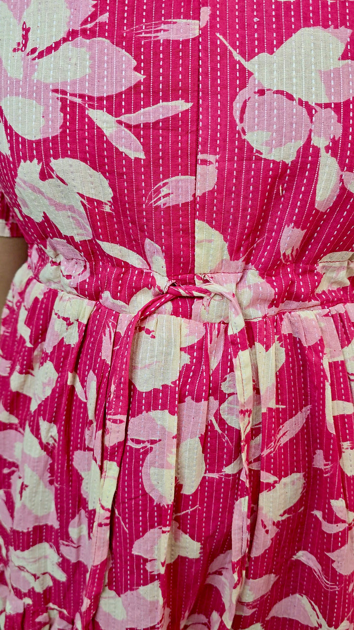 Dreamy kantha Casual Dress With Lining
