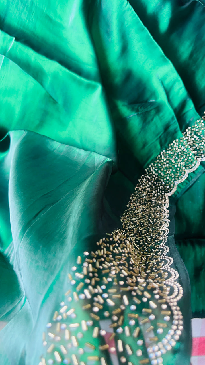 Merry  space silk  work saree