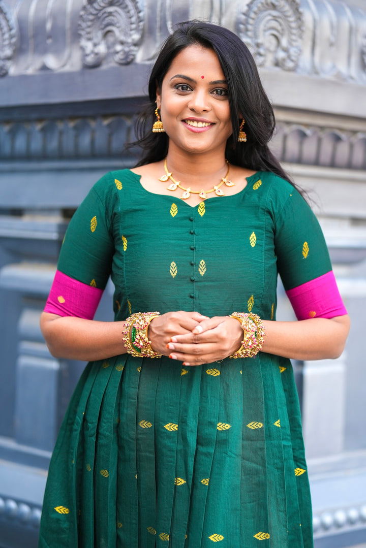 Madurai Meenakshi  maxi Dress With Lining