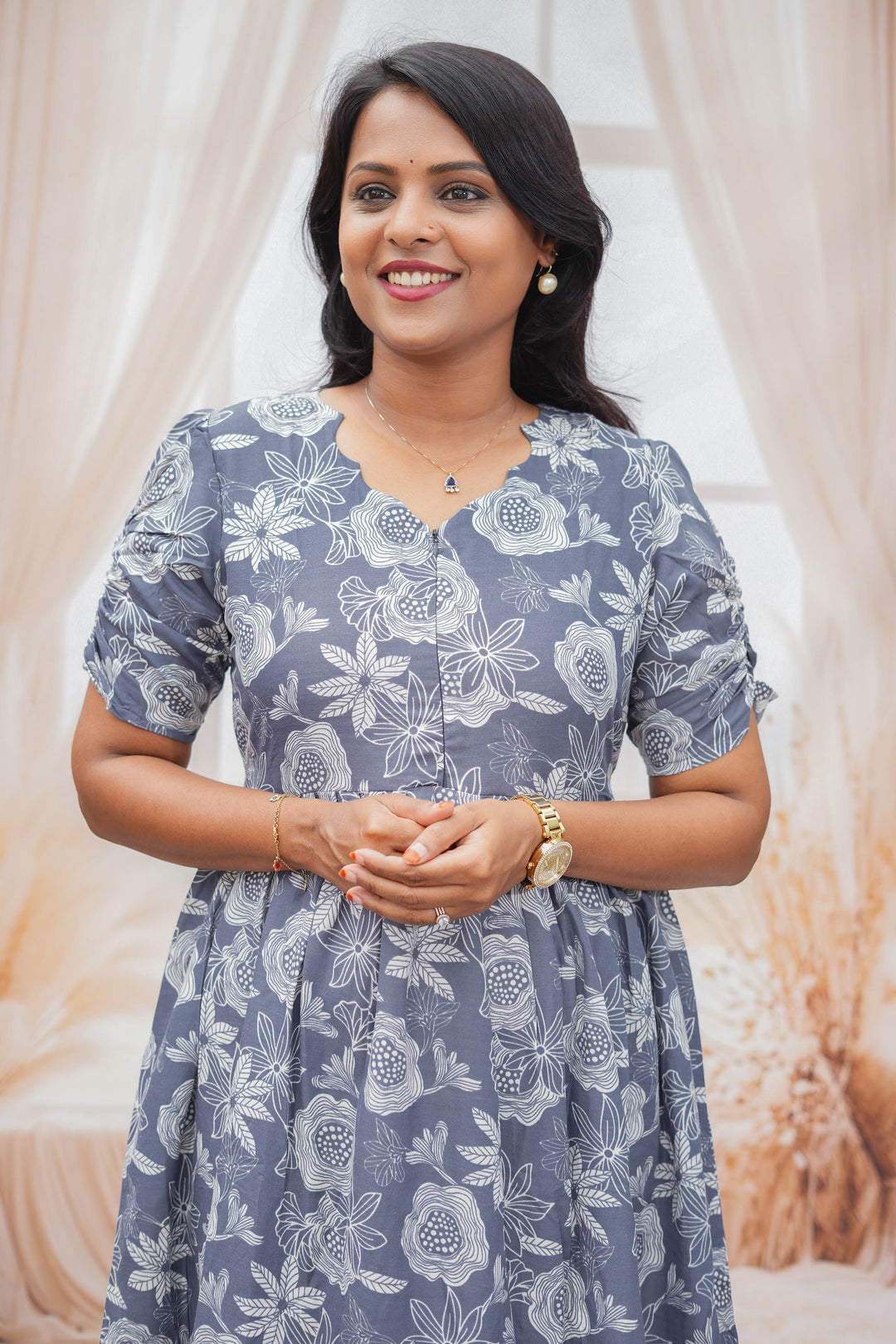 Geetha Day to Night Dress Without Lining( Wrinkle-Free )