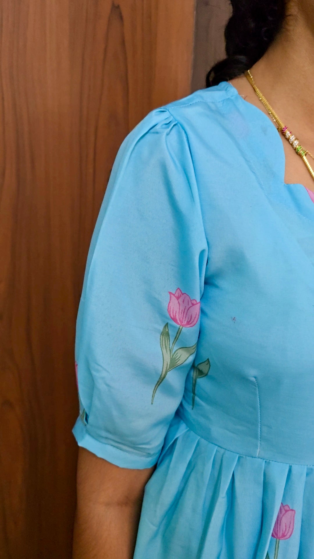 Sky rose  Day to Night Dress Without Lining( No-Iron Everyday Dress)