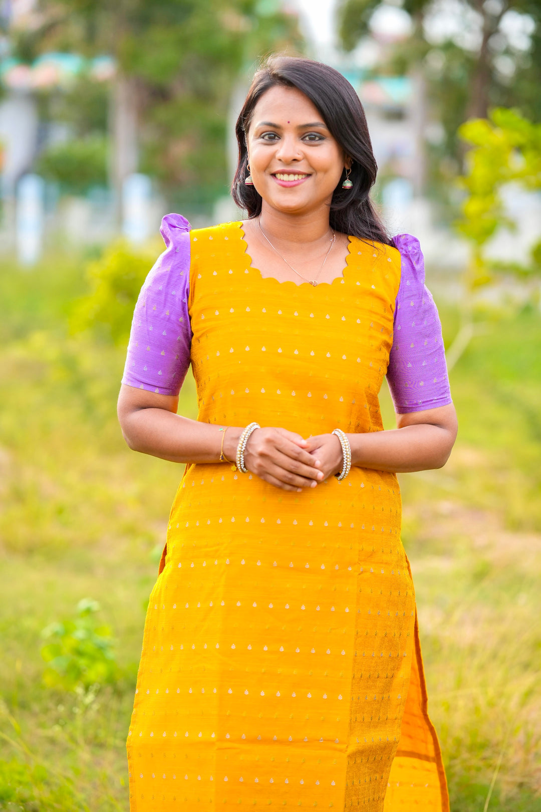 Raw Silk kurta full lining 44 inch