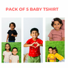 Pack of 5 Unisex Baby  t-shirt