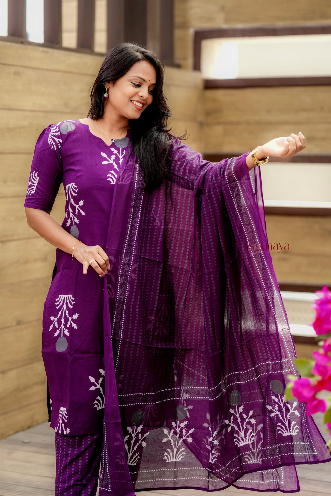 Anjali  cotton 3 piece kurta set( pre order)