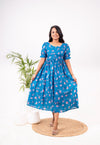 Navya floral casual Dress With Lining "Non-Maternity & maternity Feeding-Friendly Dress"