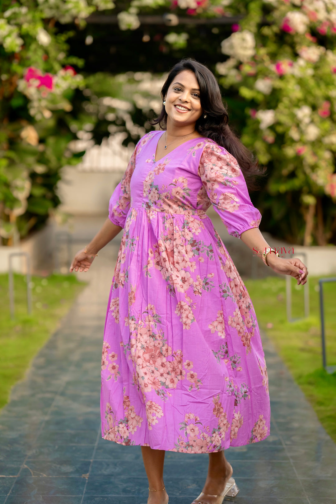 Sahana casual Dress With Lining