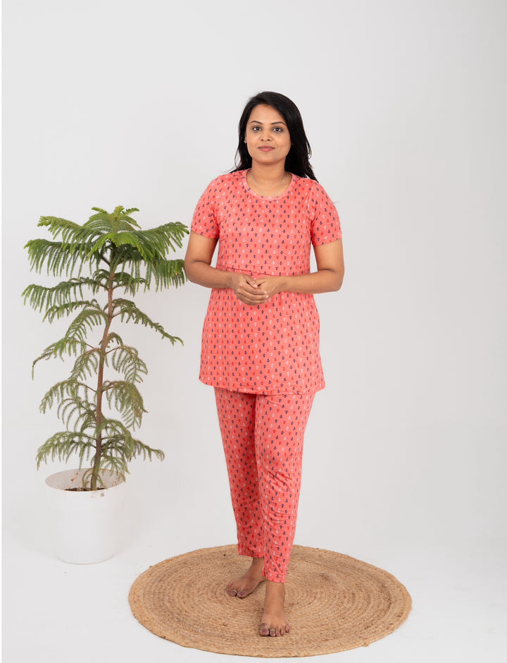 Orange Feeding Pant Set